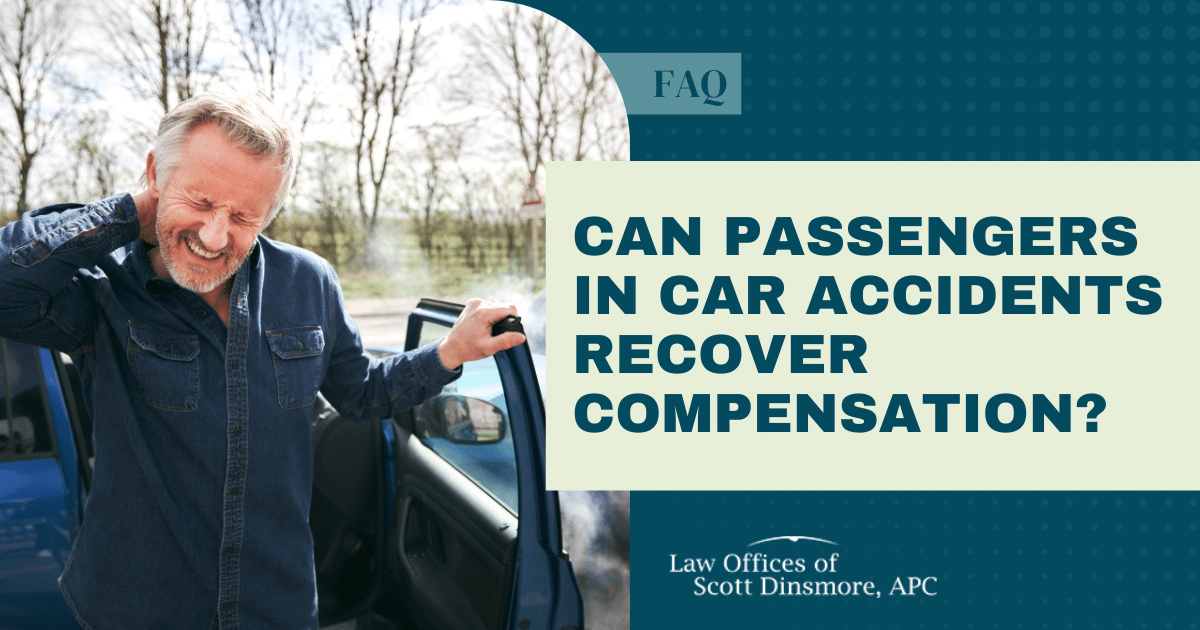 Can Passenger in California Car Accident Recover Compensation?